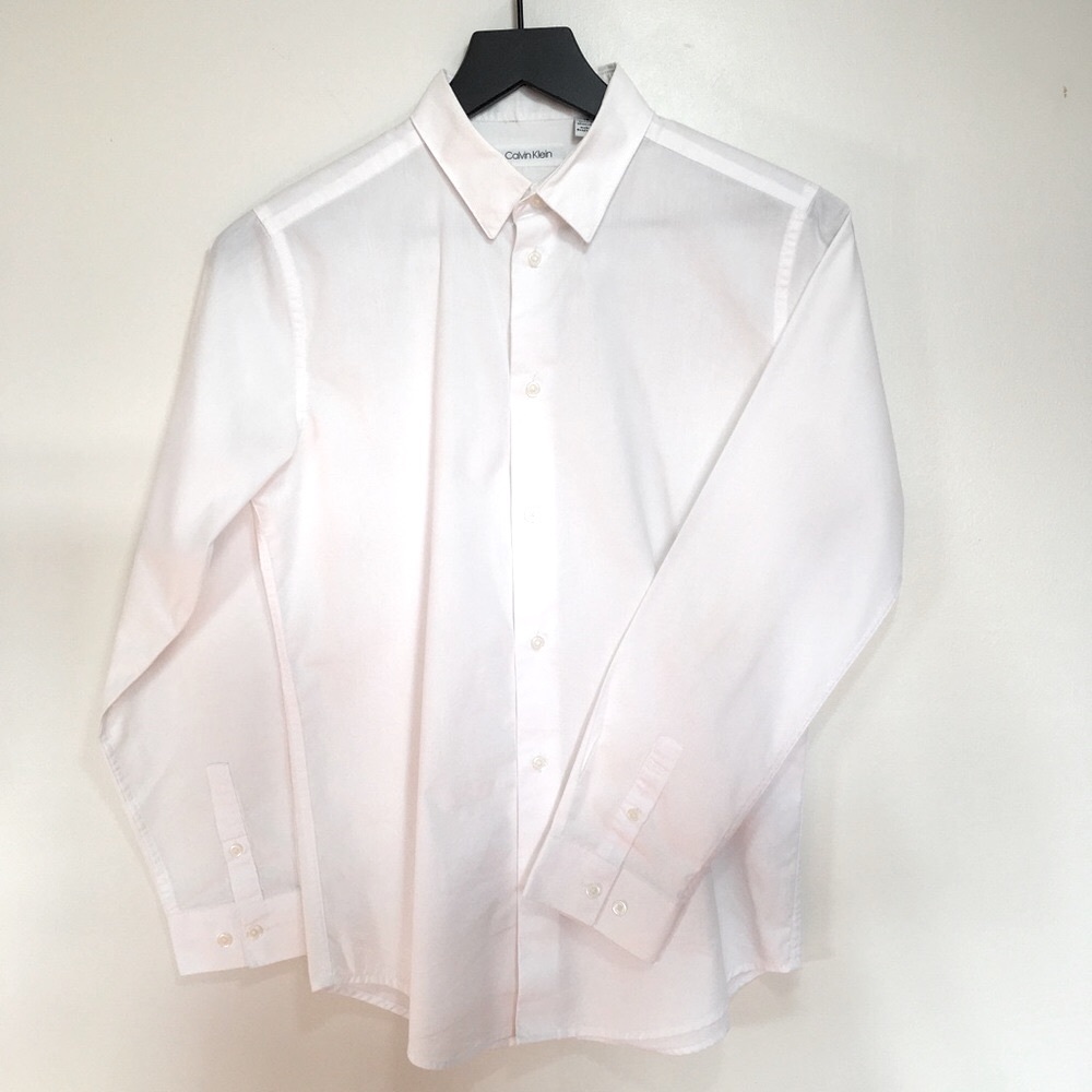 Calvin Klein Kids Slim-Fit Dress Shirt Size 16